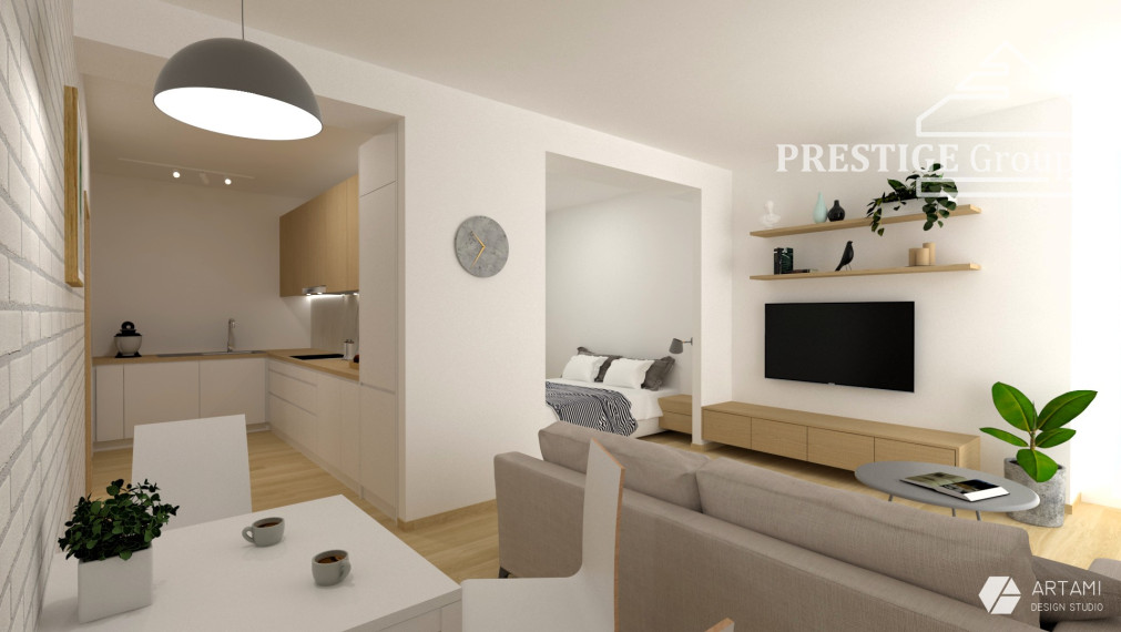 Rezidencia THERMAE - Byt 25 - 1 izbový + oddelená nočná časť