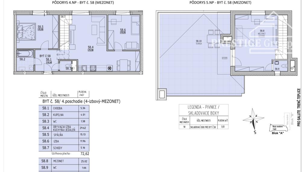 4-izbový mezonet Rezidencia THERMAE so strešnou terasou!
