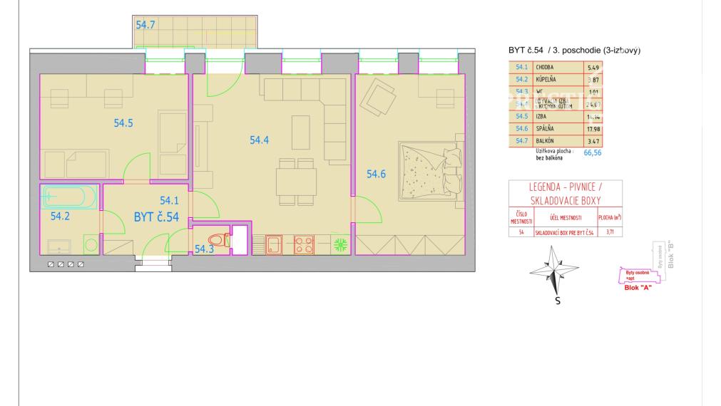 3‑izbový byt v SKOLAUDOVANEJ Rezidencii Thermae