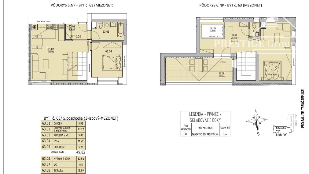 Rezidencia THERMAE - Trenčianske Teplice, Byt 63 - mezonet