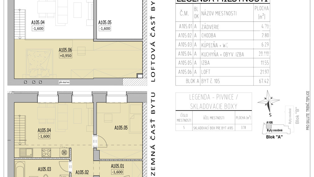 Loft A105, Rezidencia Thermae, Trenčianske Teplice