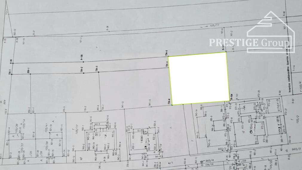Stavebný pozemok 808 m² s projektom, stavebné povolenie