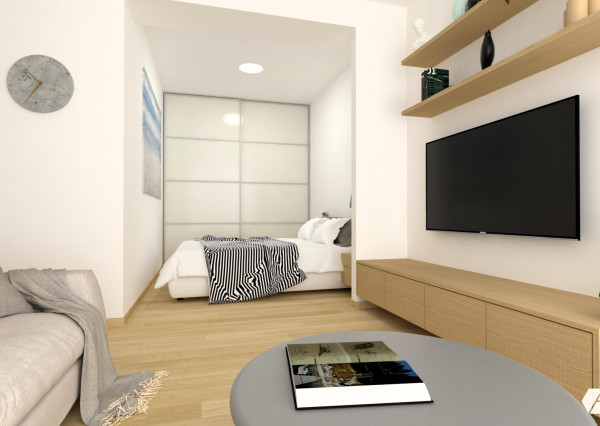 1 izbový byt + oddelená nočná časť, č.25, Rezidencia Thermae